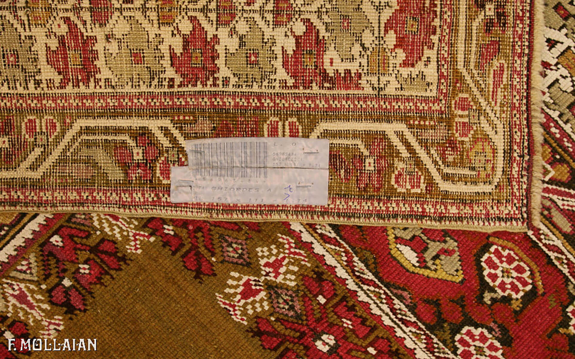 Antique Turkish Ghiordes Rug n°:56963484